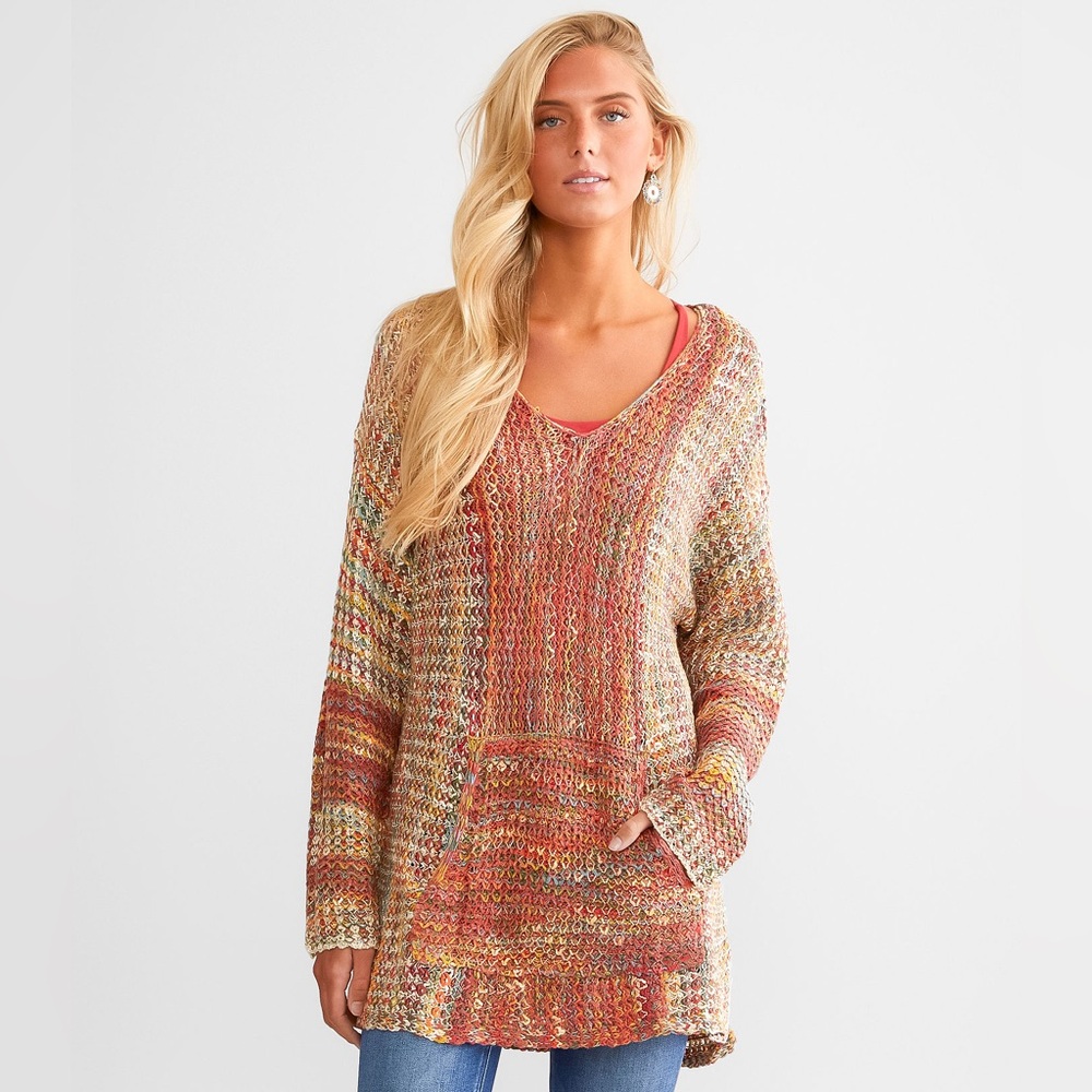 Multicolor Distressed Sweater